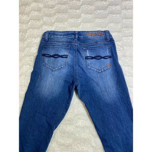 Indigo Rein Distressed Jeans Size 7 Women's 28x29